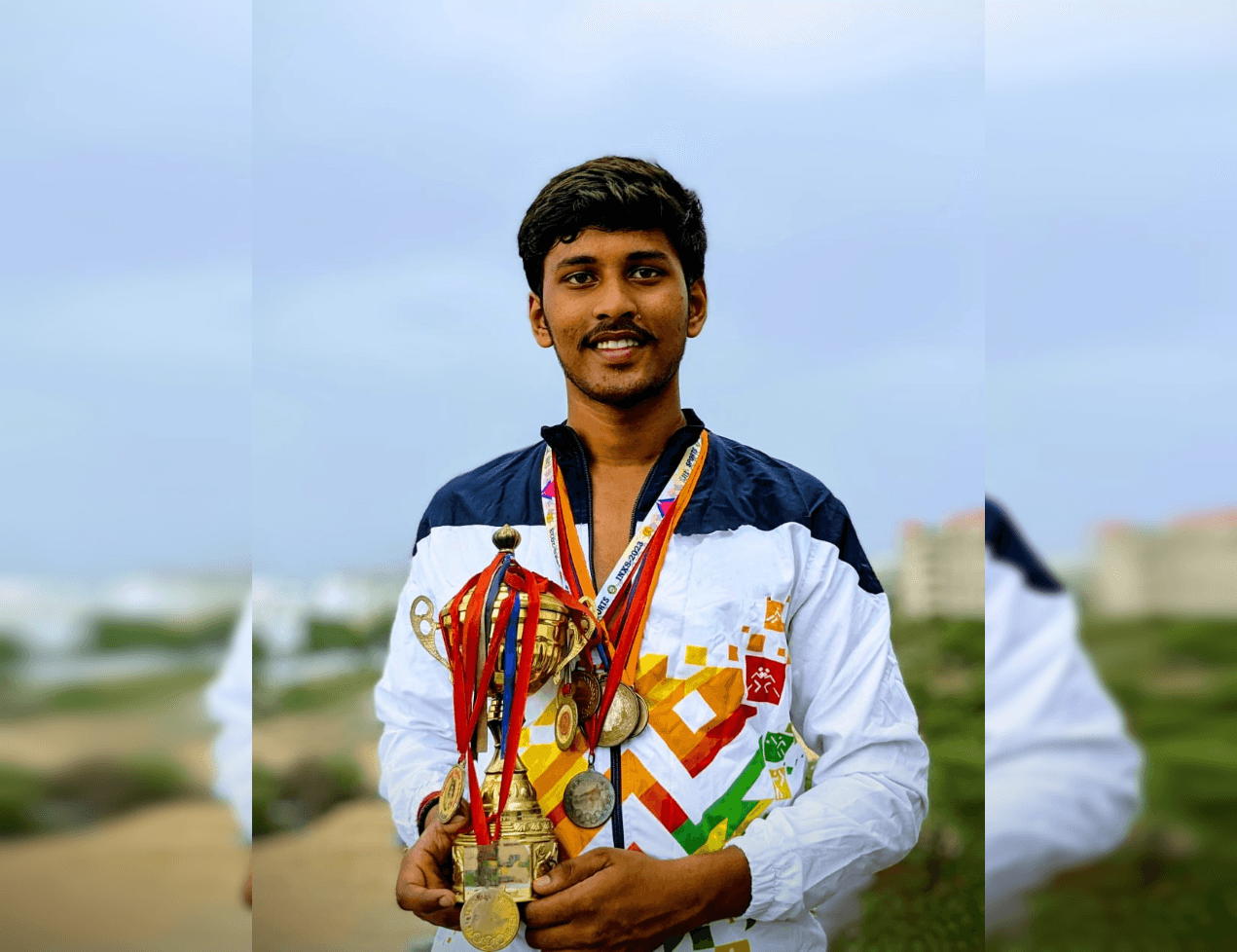 P. CHANDRA VAMSHI– 21671A1925 –B. TECH - ECM – 4/4 Participated WRESTLING (Men)  got Selected to the Nationals for Team Player in JNT UNIVERSITY HYDERABAD.